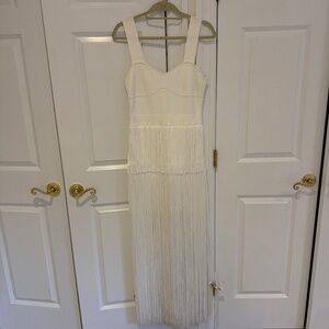 Herve Leger fringe dress